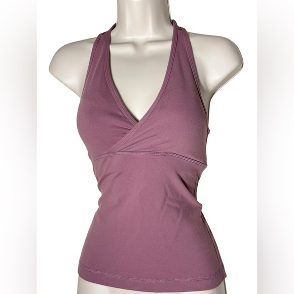Women's LuluLemon Deep Breath Razor Back Tank Active Lavender Shelf Bra Sz 2 - Picture 2 of 15